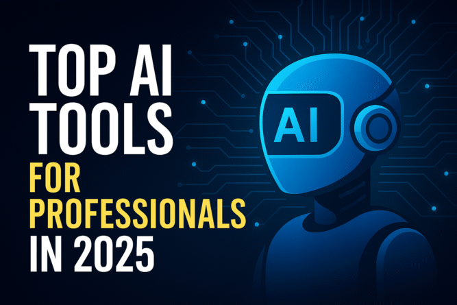 AI tools for professionals displayed on modern interface