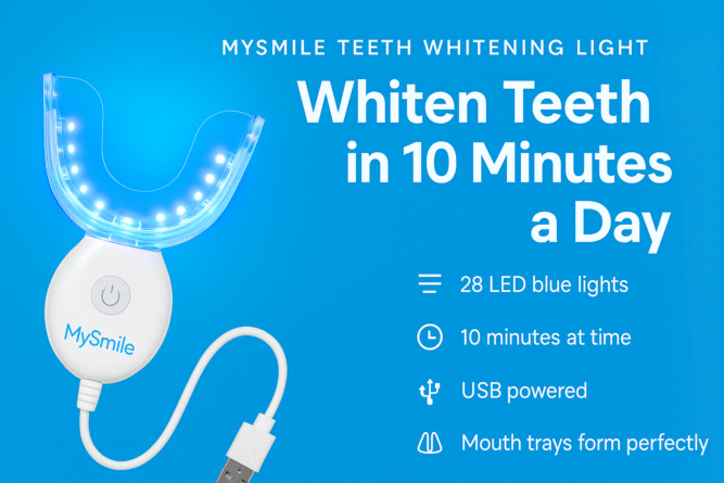 MySmile Teeth Whitening Light with USB and 28 Blue LEDs