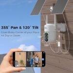 Hiseeu 4G solar security camera with motion detection for remote outdoor surveillance